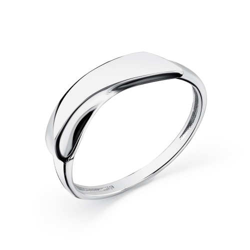 Inel din aur alb fără pietre