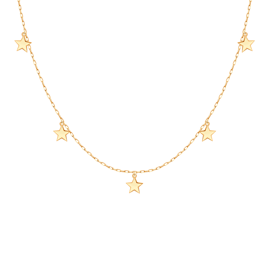 Колье из красного золота без камней