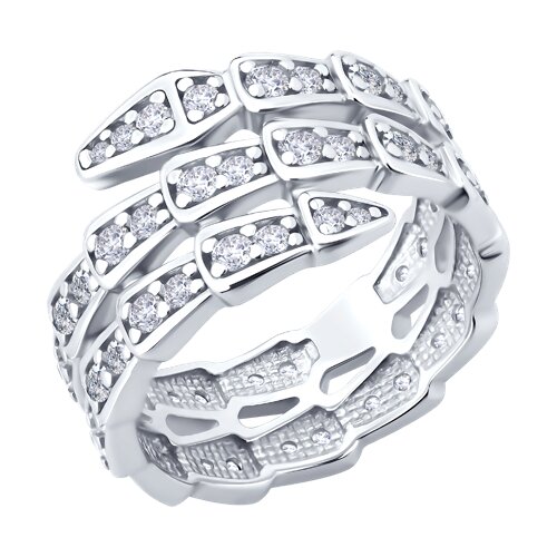 Inel din argint  cu pietre Cubic Zirconia Incolor