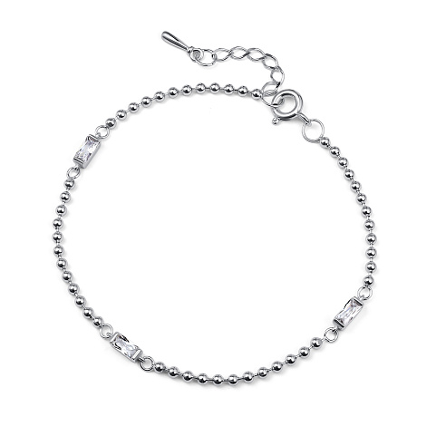 Brățară din argint  cu pietre Cubic Zirconia Incolor