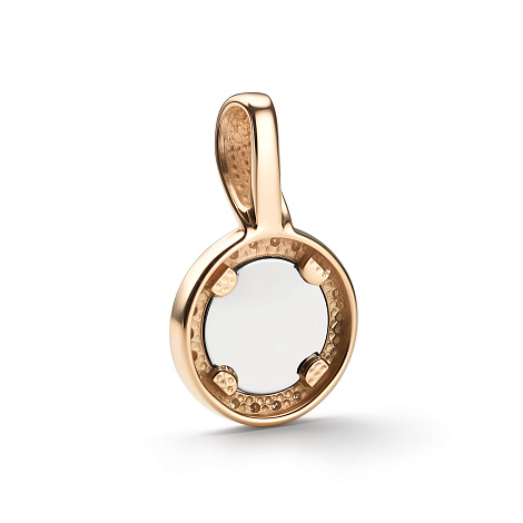 Pandantiv din aur roșu cu pietre Diamant