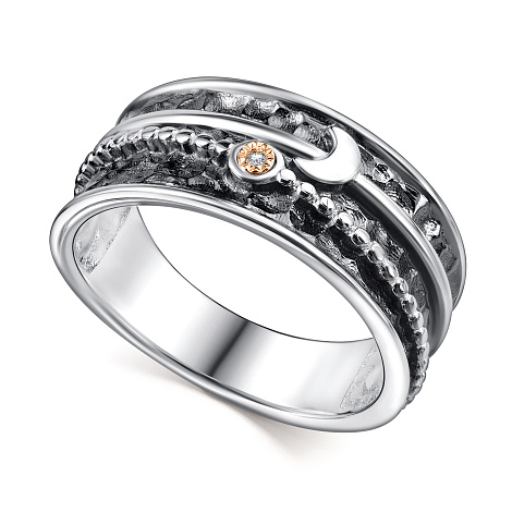 Inel din argint  cu pietre Diamant