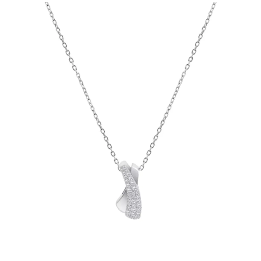 Colier din argint cu Cubic Zirconia Incolor