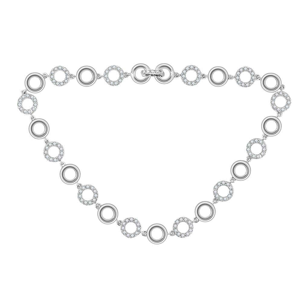 Brățară din aur alb cu pietre Diamant