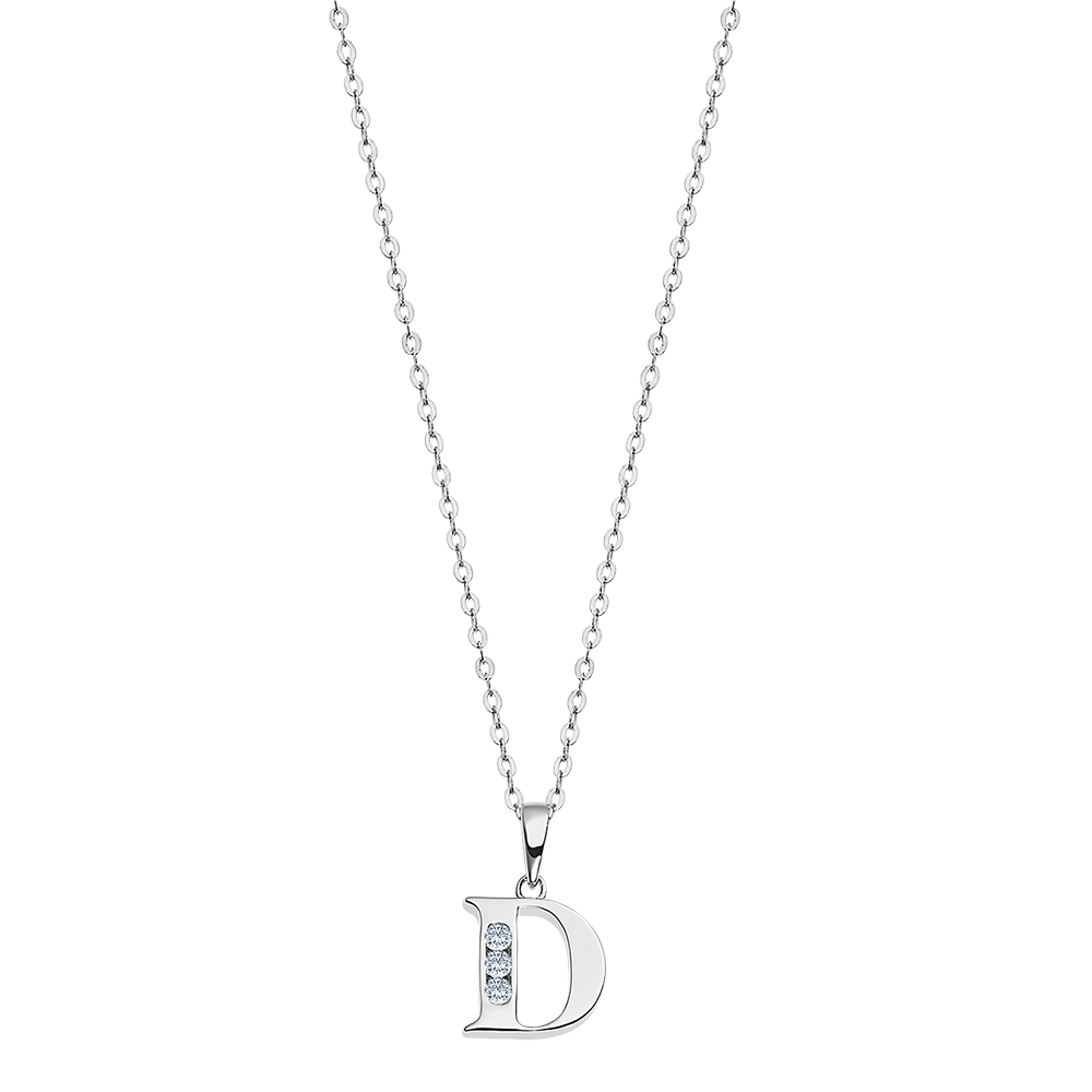 Colier din argint  cu pietre Cubic Zirconia Incolor