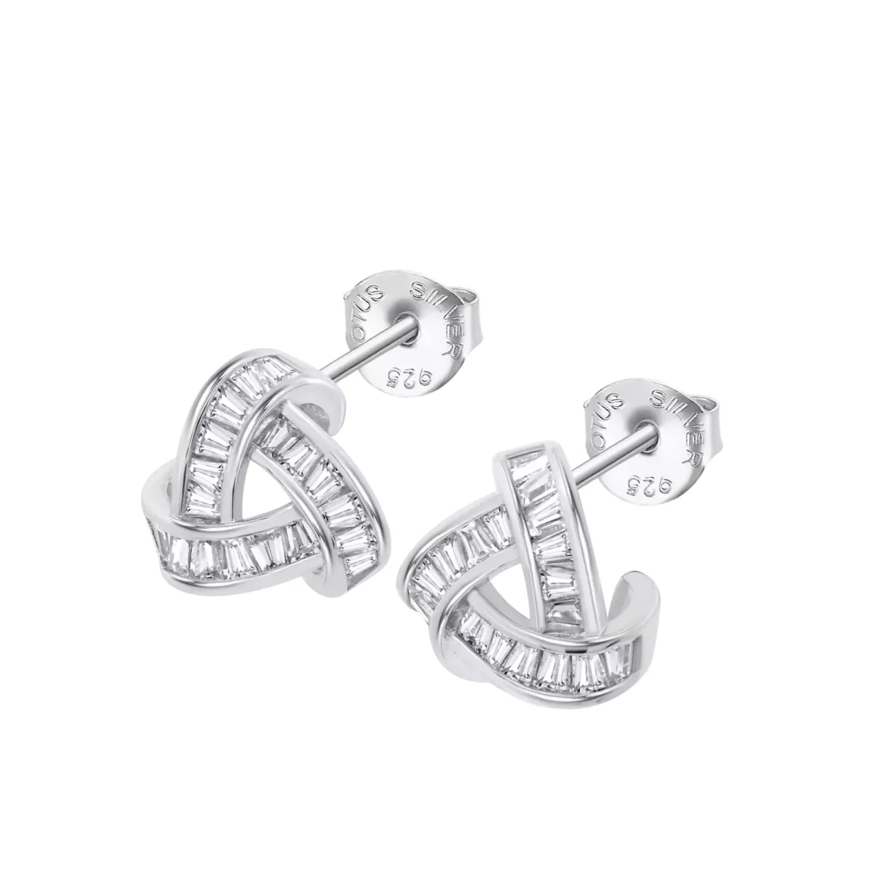 Cercei Pusete din argint cu Cubic Zirconia Incolor