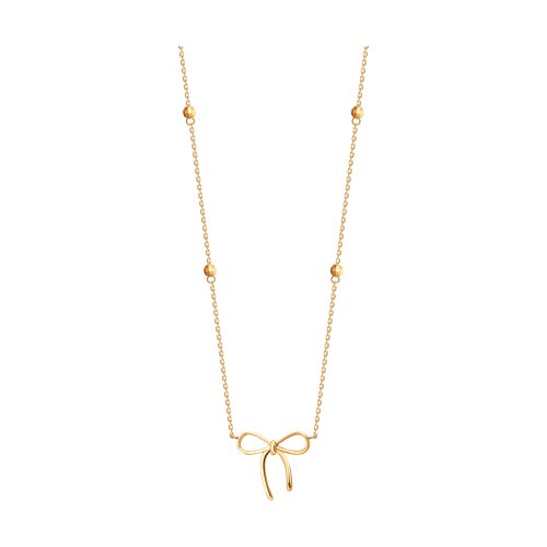 Колье из красного золота без камней