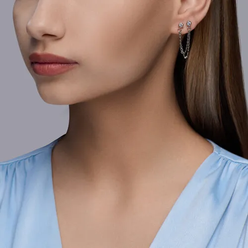 Cercel din argint cu Cubic Zirconia Incolor