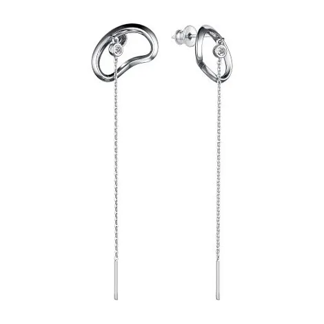 Cercei Pusete din argint cu Cubic Zirconia Incolor