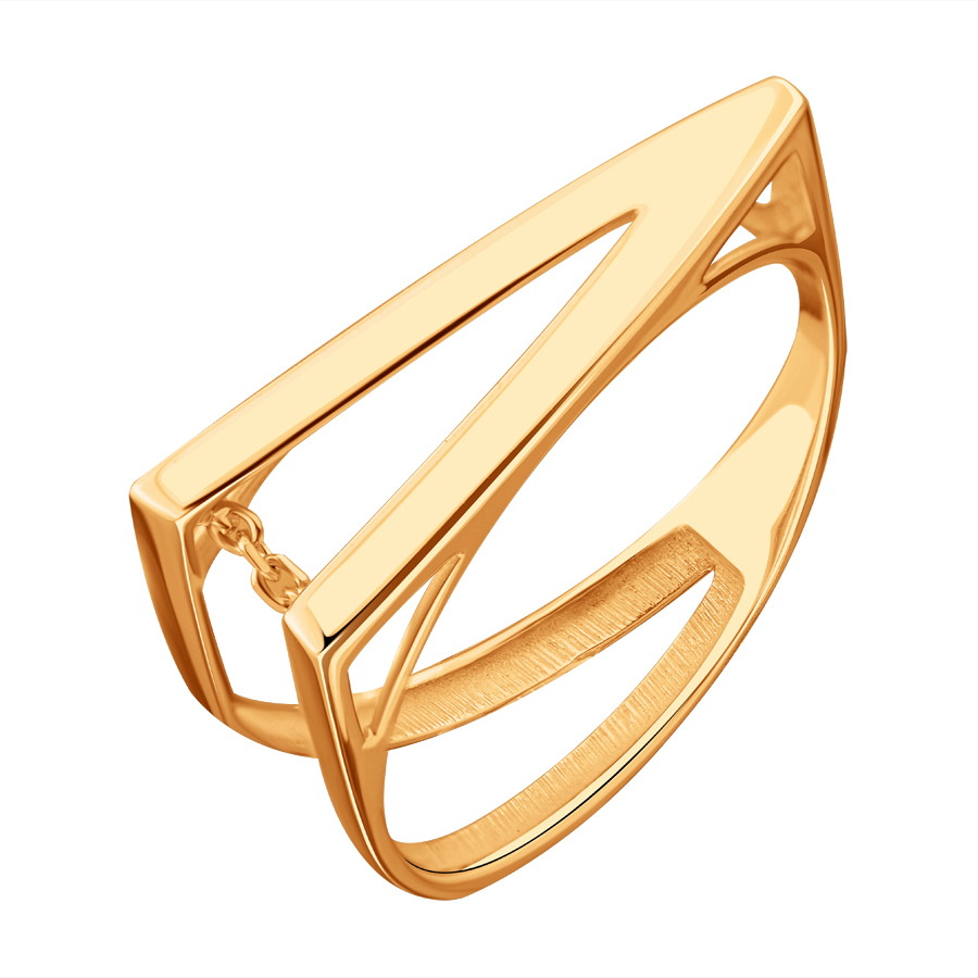 Кольцо из красного золота без камней