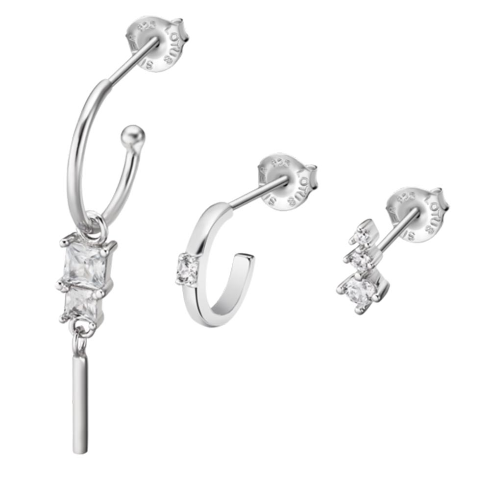 Cercei din argint  cu pietre Cubic Zirconia Incolor