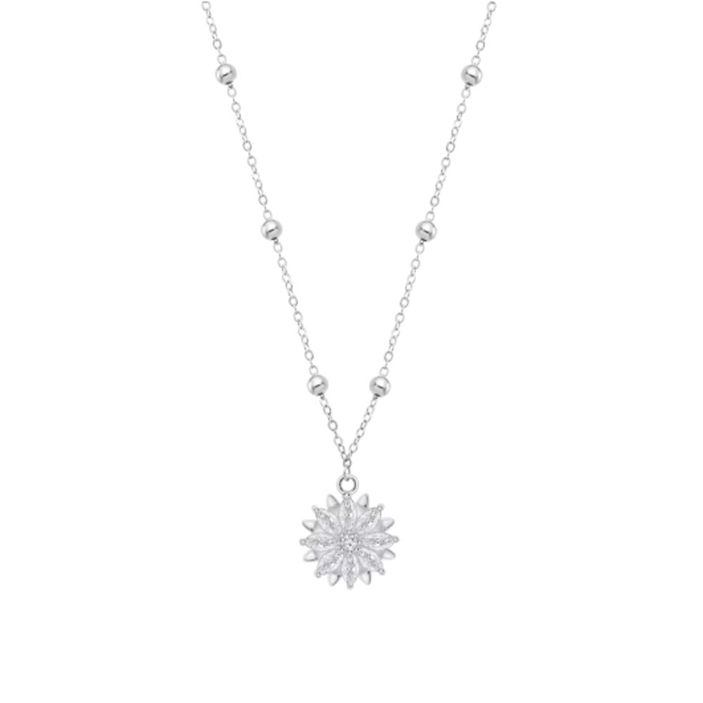 Colier din argint  cu pietre Cubic Zirconia Incolor