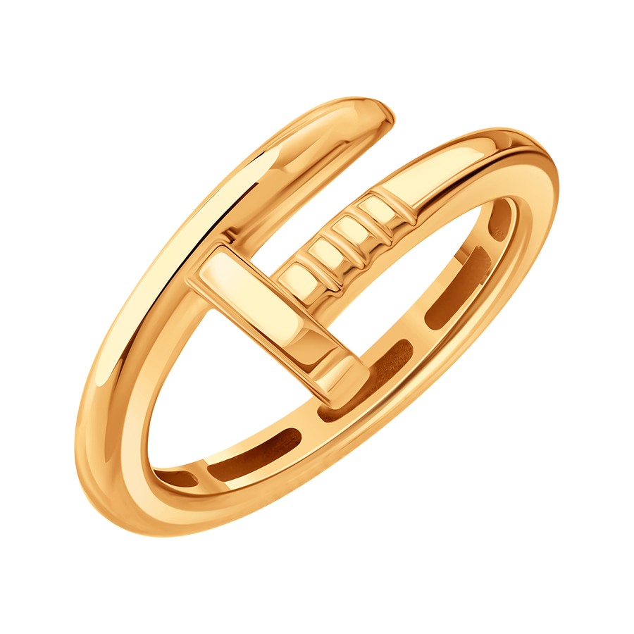 Inel din aur roșu fără pietre