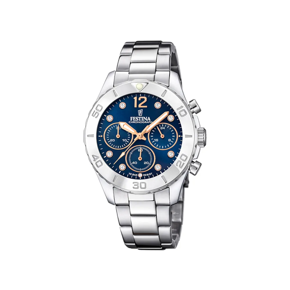 Часы FESTINA с камнями Swarovski