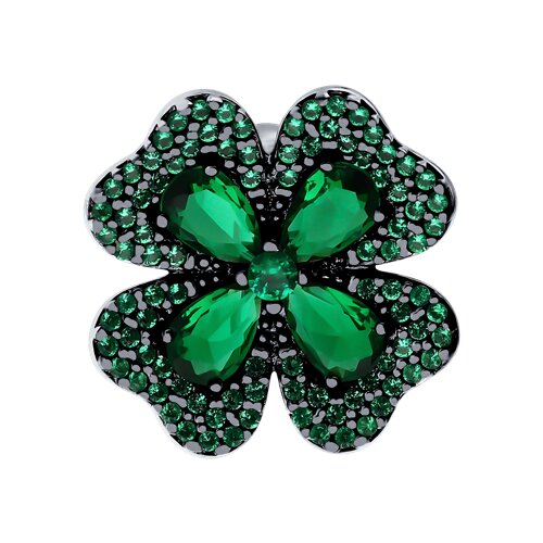 Pandantiv din argint  cu pietre Cubic Zirconia Verde