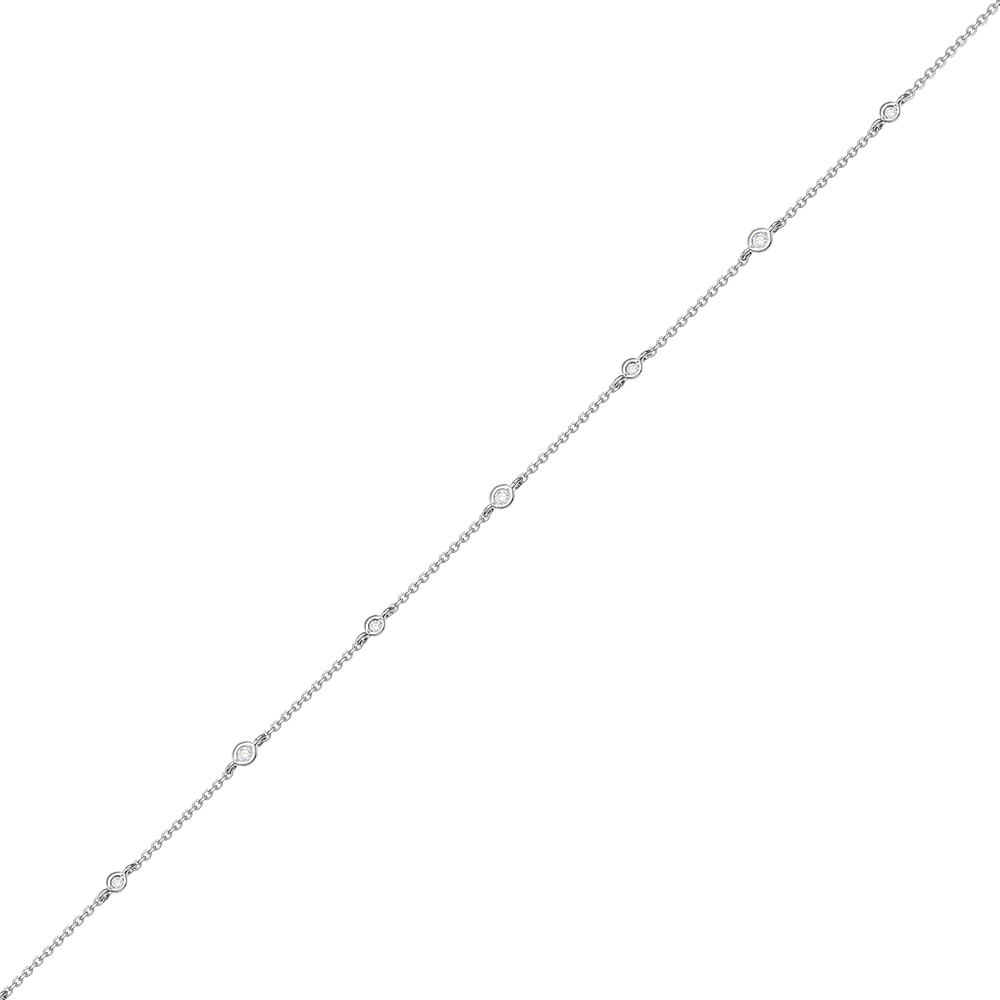Brățară din aur alb cu pietre Diamant
