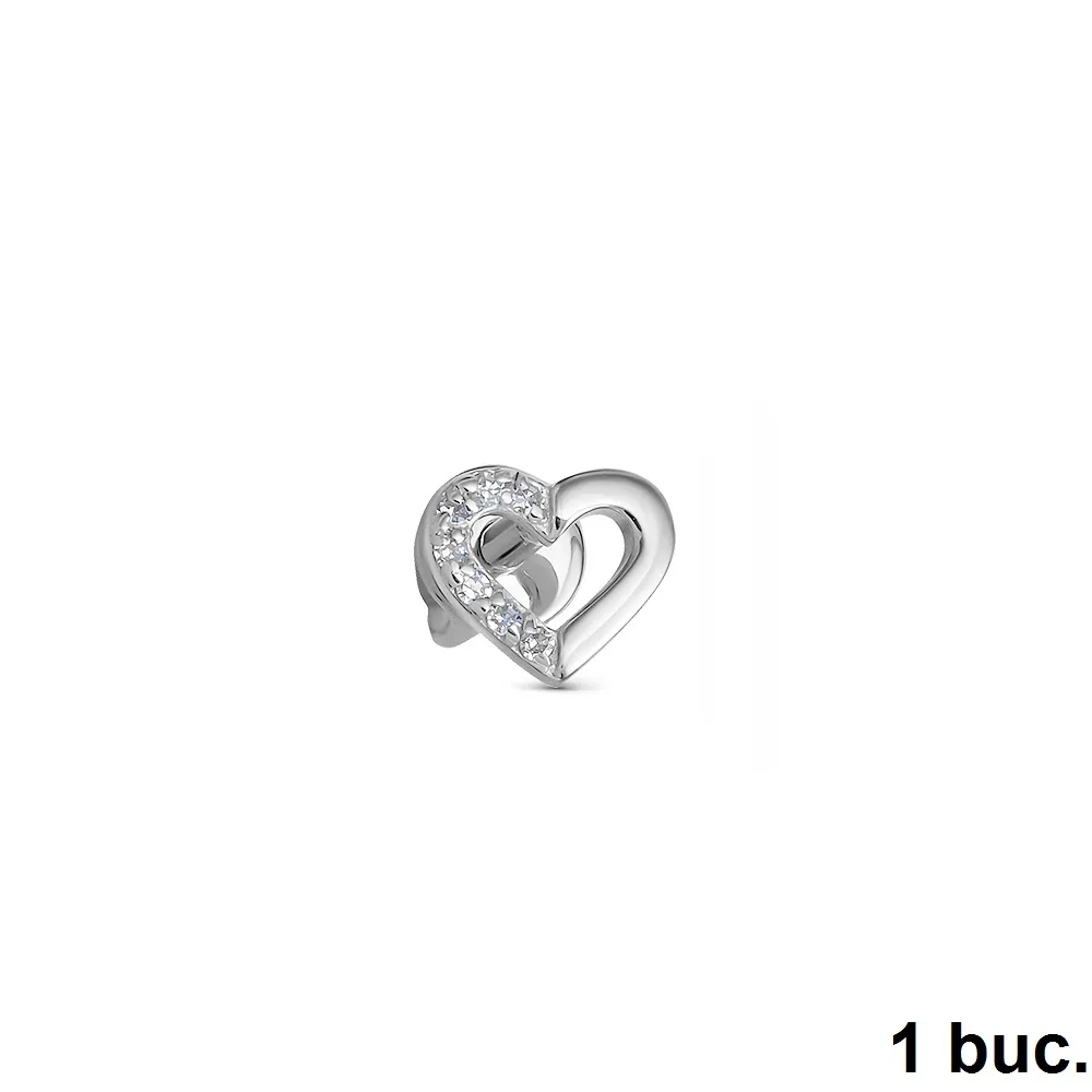 Cercel din aur alb cu Diamant
