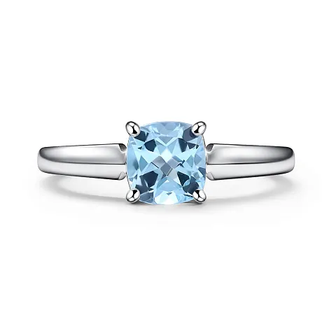 Inel din argint cu Topaz albastru