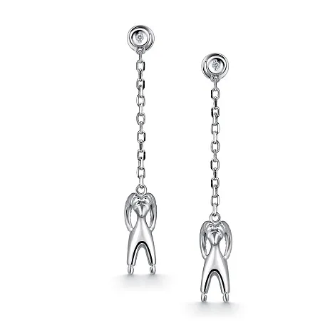 Cercei Pusete din argint cu Cubic Zirconia Incolor