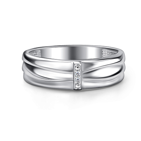 Inel din argint  cu pietre Diamant