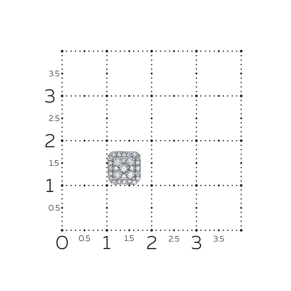 Pandantiv din aur roșu cu pietre Diamant
