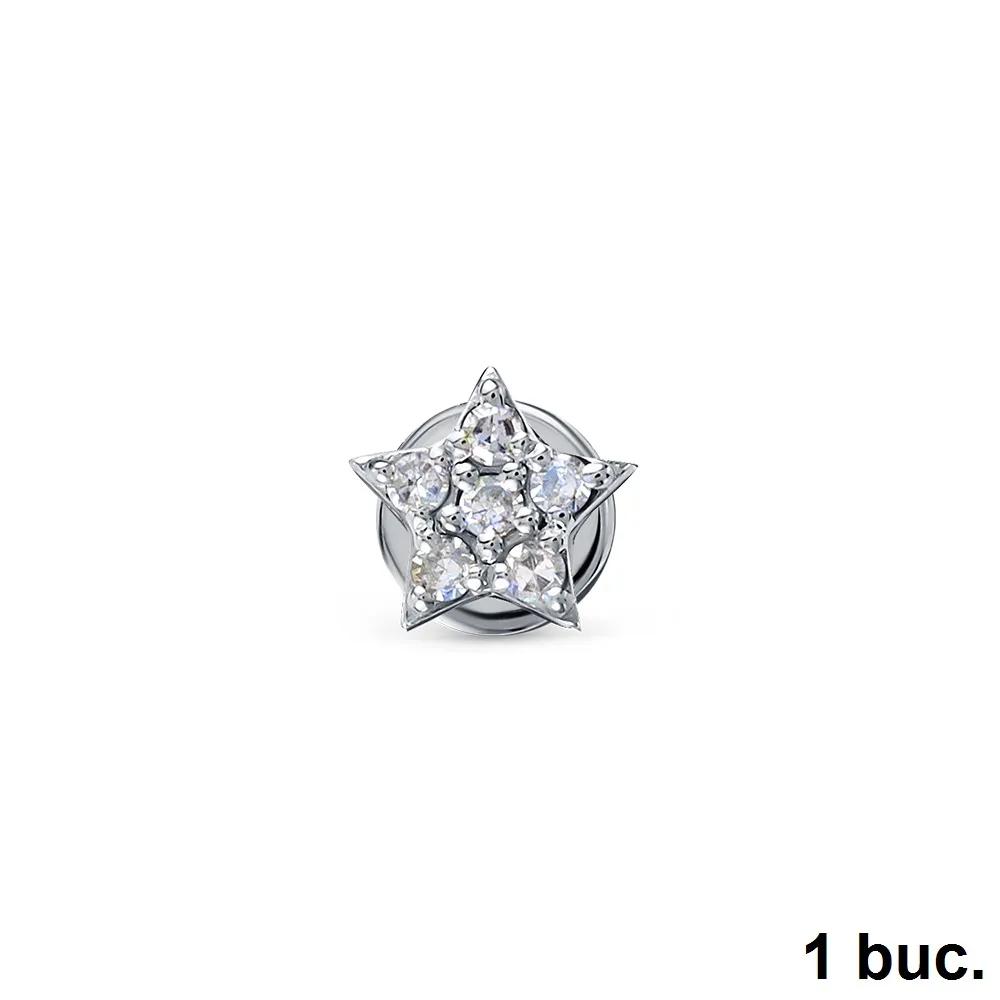 Cercel din aur alb cu Diamant