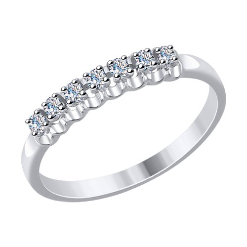 Inel din aur alb cu pietre Diamant