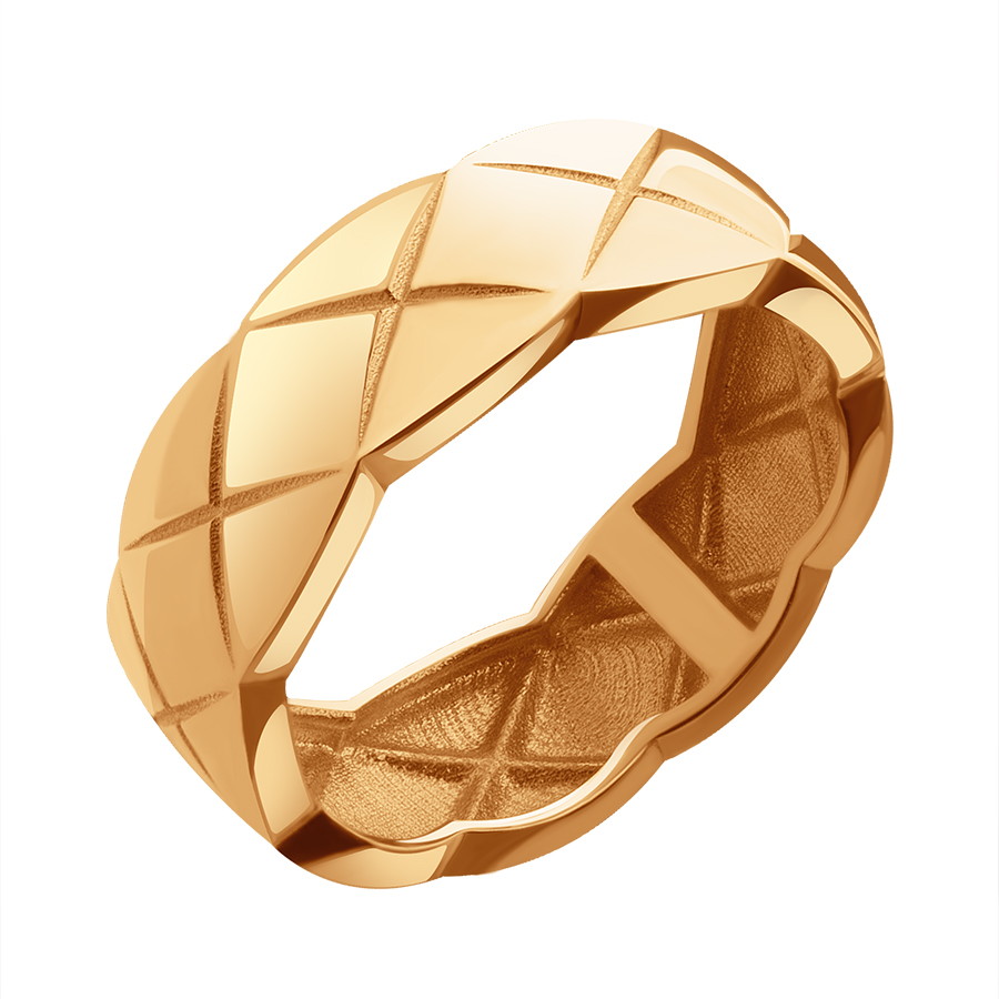 Inel din aur roșu fără pietre