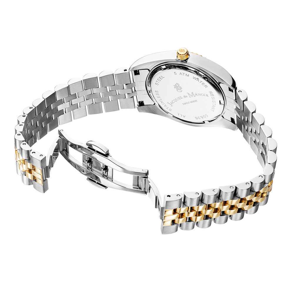 Ceas JACQUES DU MANOIR cu pietre Swarovski