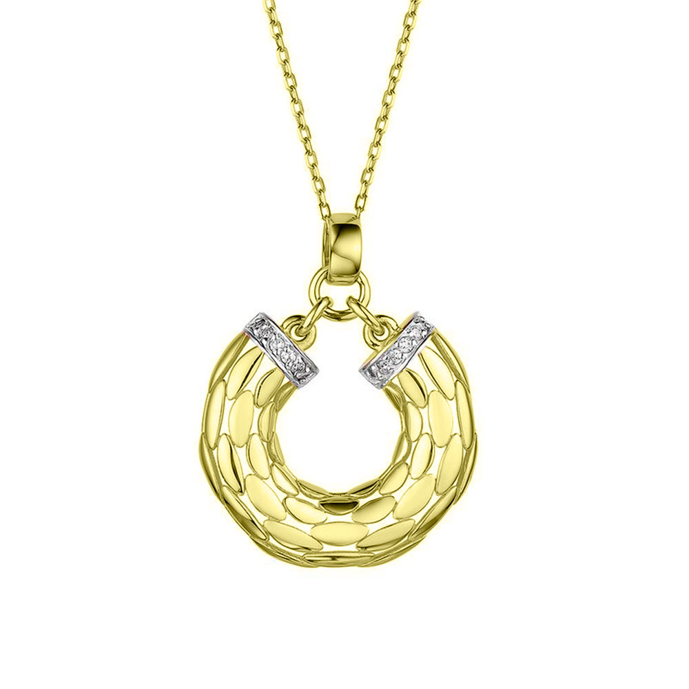 Colier din aur galben cu pietre Cubic Zirconia Incolor
