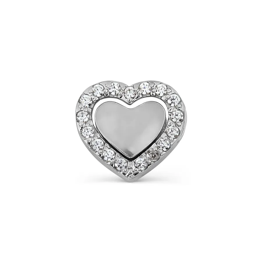 Pandantiv din aur alb cu Cubic Zirconia Incolor