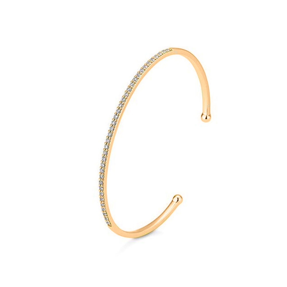 Браслет из красного золота с камнями Бриллиант