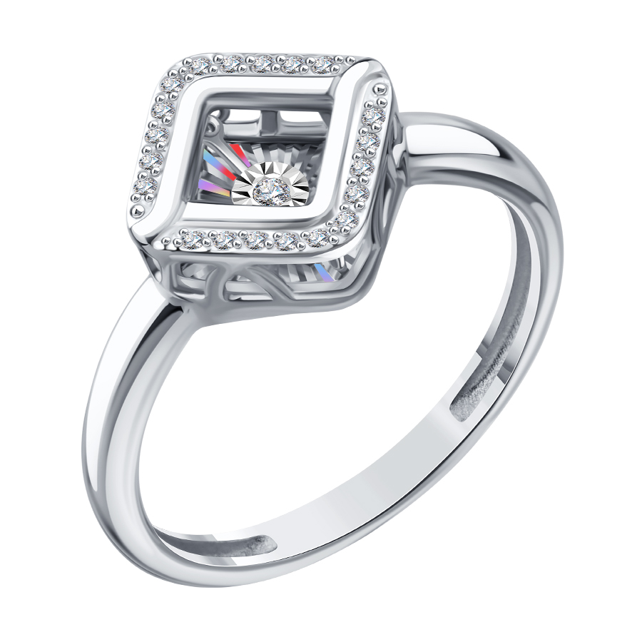 Inel din aur alb cu Diamant