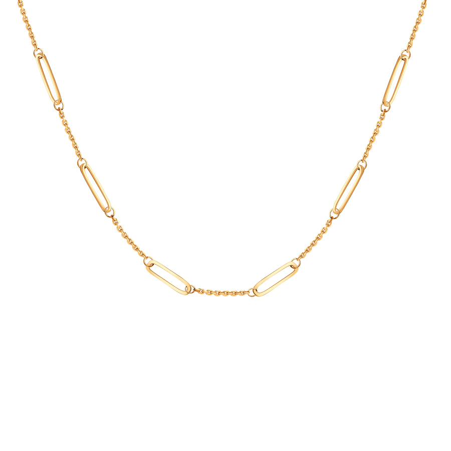 Колье из красного золота без камней