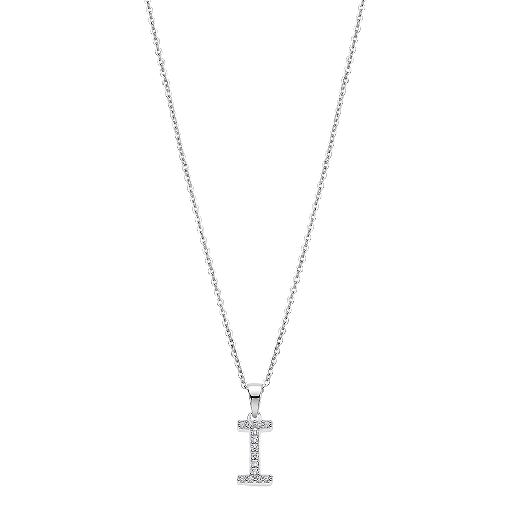 Colier din argint  cu pietre Cubic Zirconia Incolor