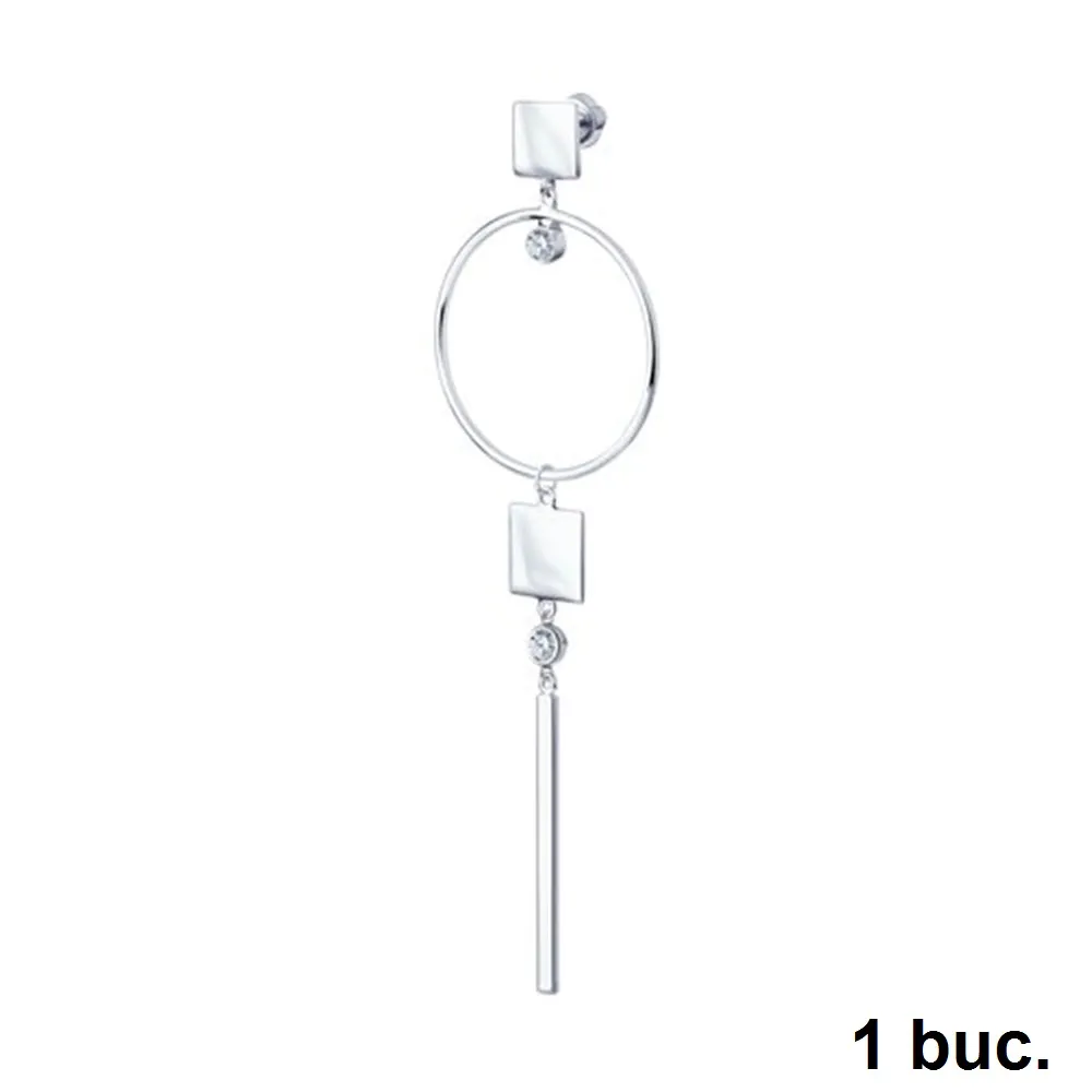 Cercel din argint cu Cubic Zirconia Incolor