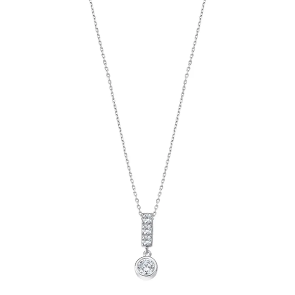 Colier din argint cu Cubic Zirconia Incolor