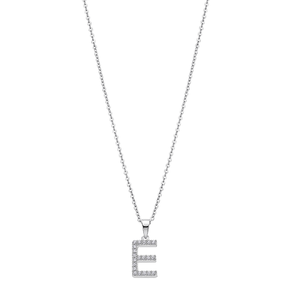 Colier din argint  cu pietre Cubic Zirconia Incolor