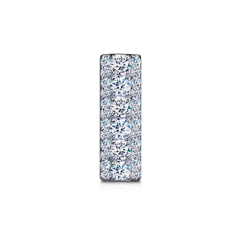 Pandantiv din aur alb cu Cubic Zirconia Incolor