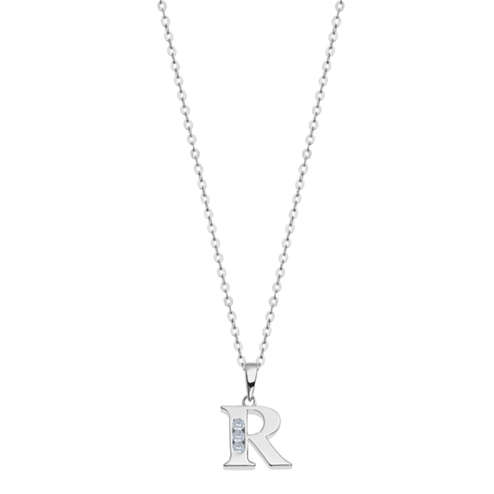 Colier din argint  cu pietre Cubic Zirconia Incolor