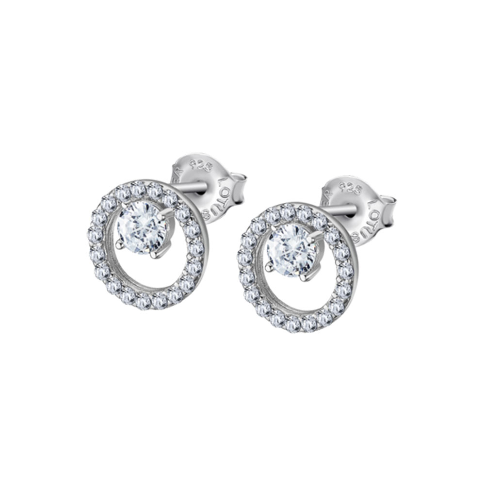Cercei Pusete din argint cu Cubic Zirconia Incolor