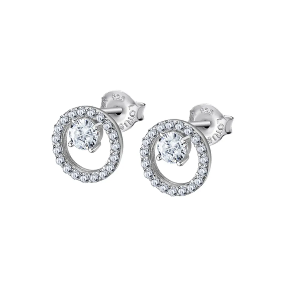Cercei Pusete din argint cu Cubic Zirconia Incolor
