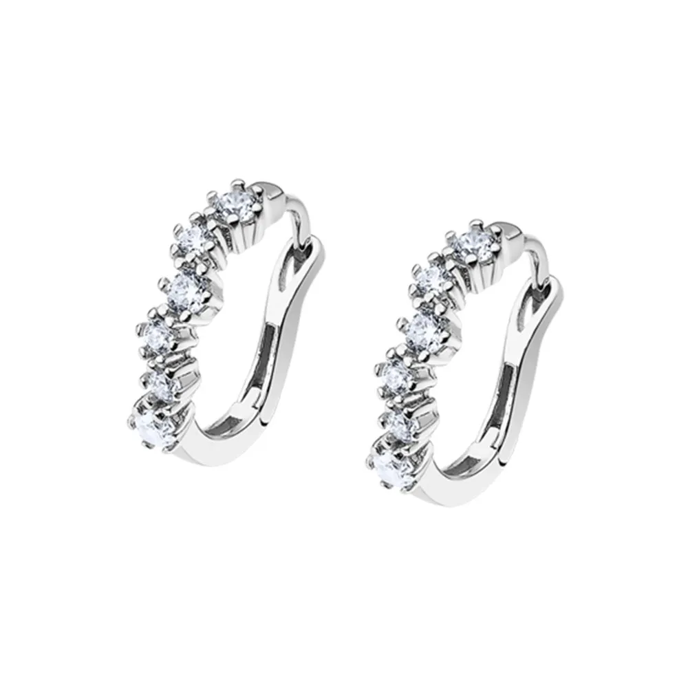 Cercei din argint cu Cubic Zirconia Incolor