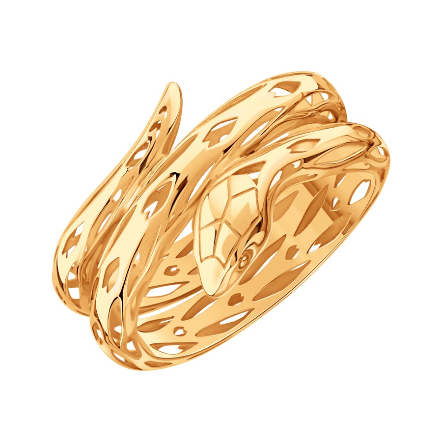 Кольцо из красного золота без камней