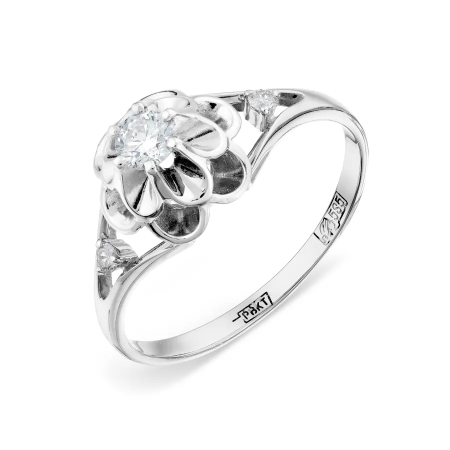 Inel din aur alb cu Diamant