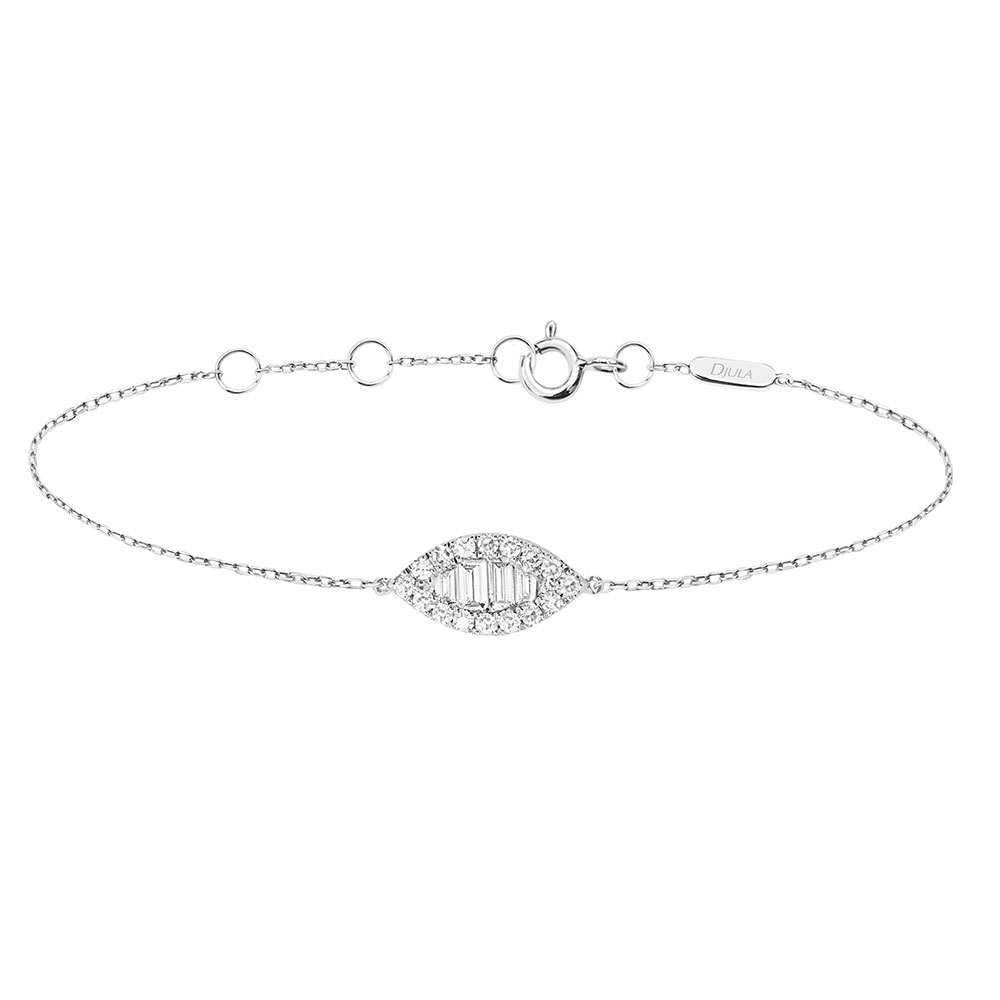 Brățară din aur alb cu pietre Diamant
