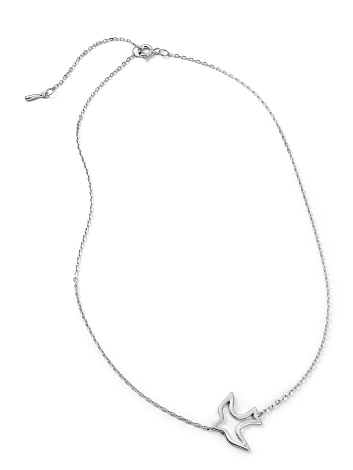 Колье из серебра с камнями Бриллиант