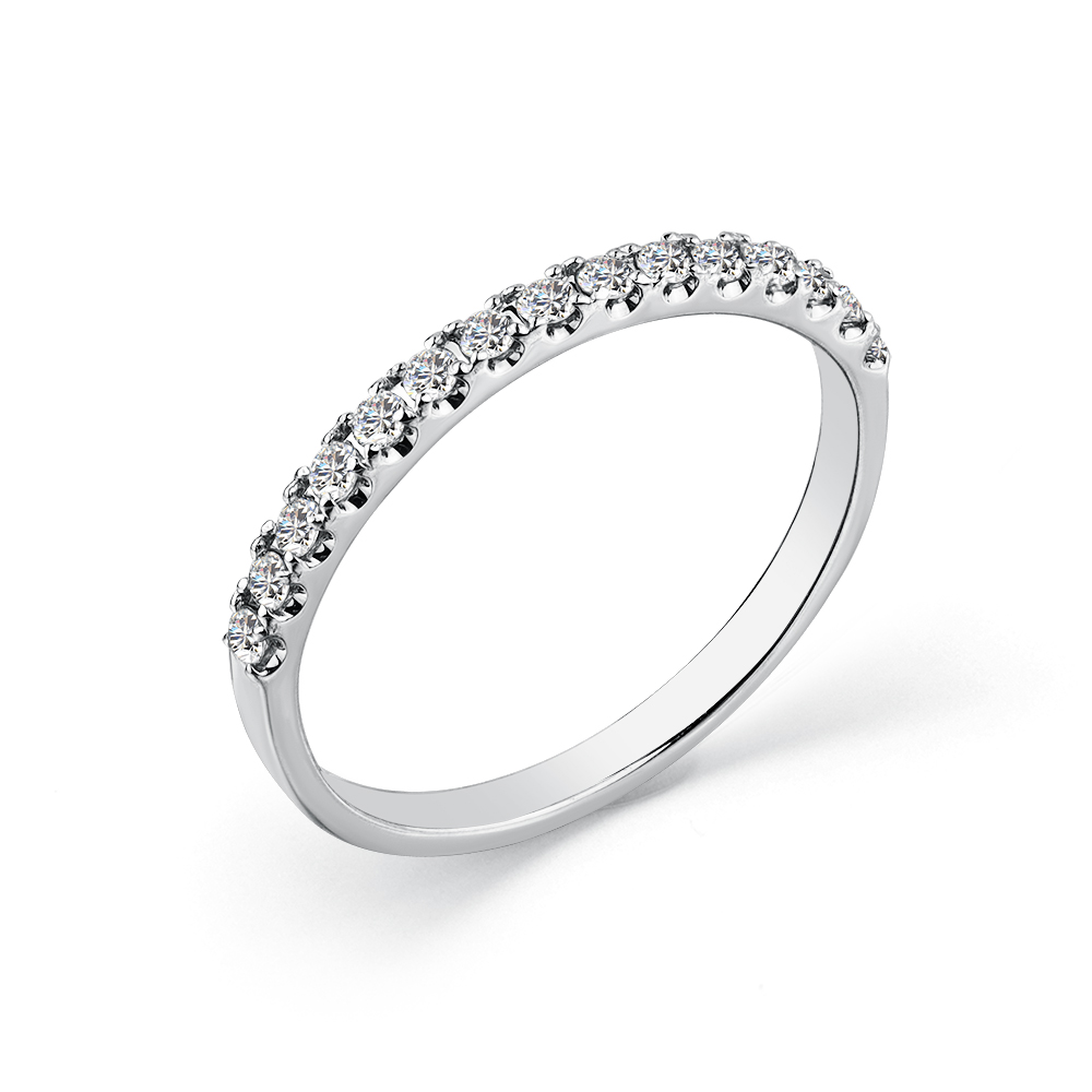 Inel din aur alb cu pietre Diamant