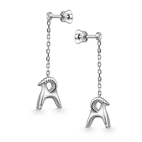 Cercei Pusete din argint cu Cubic Zirconia Incolor