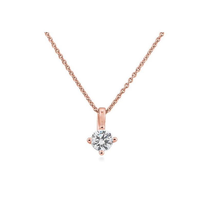 Подвеска из красного золота с камнями Бриллиант